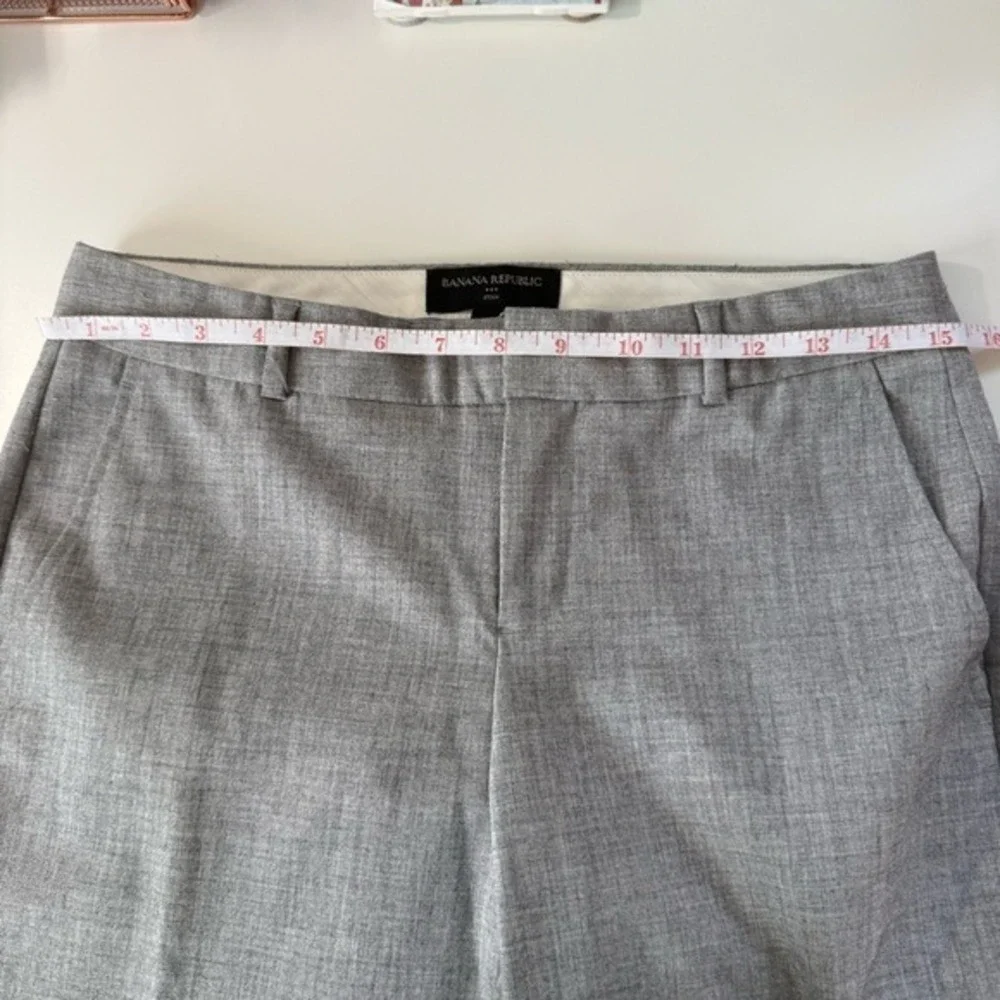 Banana Republic Ryan Light Grey Novelty Slim Straight Dress Pants‎ 2